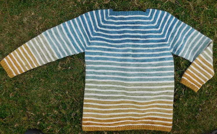 Good Karma Striped Pullover Worsted